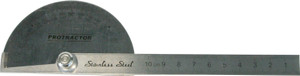 PROTRACTOR/RULE STAINLESS STEEL