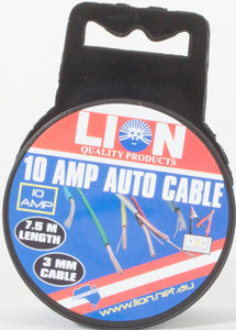 CABLE AUTO 10AMP YELLOW 3MMX7.5M LT039Z4