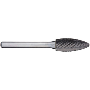 Carbide Burr 1/2 Flame, 1/4 shank dia  SH-5DC Alpha