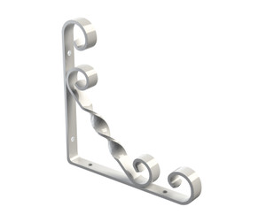 SCROLL STAYED BRACKET WHITE 150X150