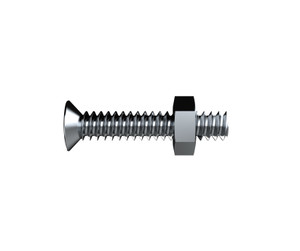 Bolt&nut Csk/h Zinc 3/16 x 38 SnapPk15 BKXWZ050383