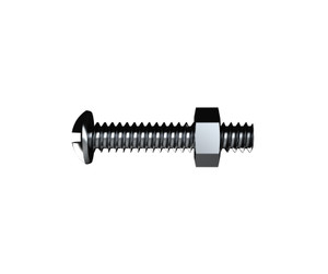Bolt&nut Rnd/h Zp  3/16 x15mm SnapPk25 BRCWZ050153