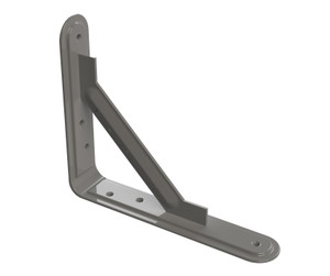 LIGHT STAYED BRACKET GREY 150X125mm