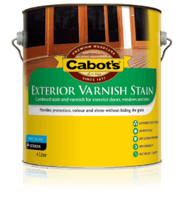 Exterior Varnish Stain Teak 4L 52582150 Cabots