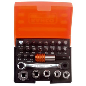Bit Set with Bit Ratchet 2058/S26 Bahco