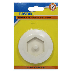 PLUG BASIN & SINK LARGE MULTIFIT 38/50MM