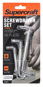 SCREWDRIVER OFFSET 3PCE