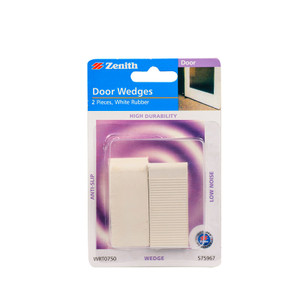 WEDGE DOOR RUBBER WHITE PK2
