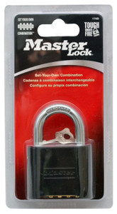 PADLOCK COMBI BLK BODY RESET