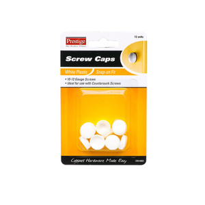 PK12 CAP SCREW SNAP ON WHITE