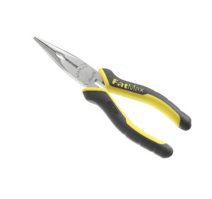 PLIERS LONG NOSE 200MM STANLEY MAX STEEL