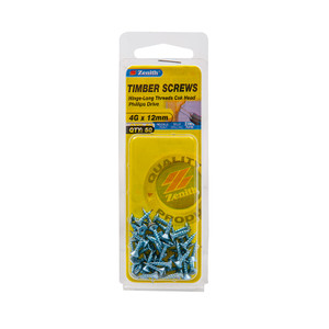 4GX12 PK50 SCREW L/THRD PHL CS