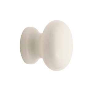 KNOB MUSHROOM A WHT 40MM BG