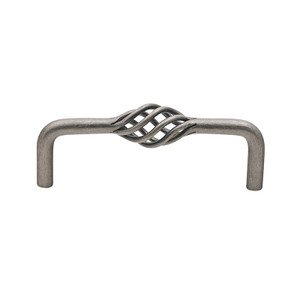 HANDLE PULL TWIST PEWTER 96MM