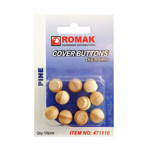 BUTTON COVER 9.5 MM PINE