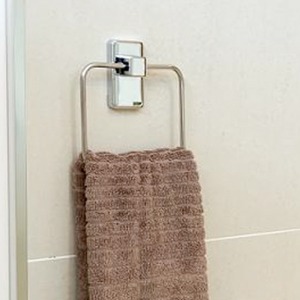 HOLDER TOWEL RING METAL ADHESIVE
