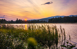 Sunset Reflections at Belvidere Pond