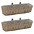 Balcony Planter 2 pcs Wicker with PE Lining 23.6"