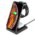 15W 3 in 1 Wireless Charger Dock Fast Charging Station Stand Holder 