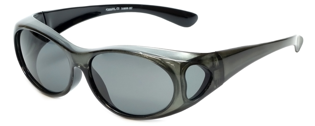 Calabria PC8866POL-CR Polarized FitOver Sunglasses Medium Size