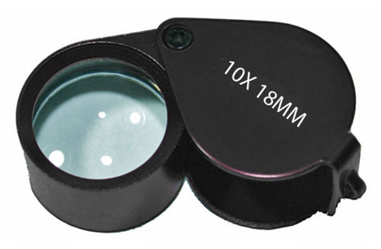 Jewelry Loupe Aluminum 10x Economy Magnifier - Magnifiers and