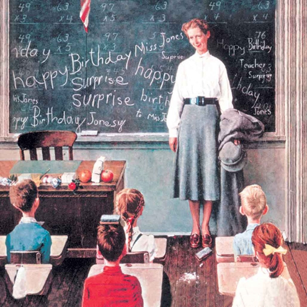 Norman Rockwell Famous Artwork Cleaning Cloth 