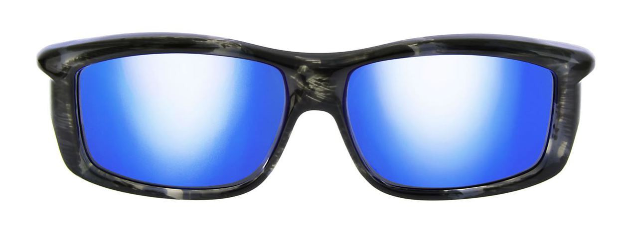 Jonathan Paul® Fitovers Eyewear X-Large Yamba in Blue Marble & Blue Mirror  YM002BM - Fitover USA