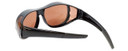 Calabria 7659 Drivers FitOver Sunglasses with Copper Lens Large Size