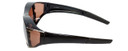 Calabria 7659 Drivers FitOver Sunglasses with Copper Lens Large Size