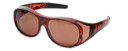 Calabria 7659 Drivers FitOver Sunglasses with Copper Lens Large Size