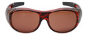 Calabria 7659 Drivers FitOver Sunglasses with Copper Lens Large Size