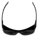 Montana Designer Fitover Sunglasses F01D in Gloss Black & Polarized G15 Green Lens