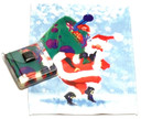 Holiday Christmas Theme Cleaning Cloth, Santa