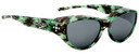 Jonathan Paul® Fitovers Eyewear Medium Chic Kitty in Emerald Demi & Gray CK005S