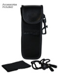 Included Velcro Clip Case with Micro-Fiber Cleaning Cloth & Lanyard