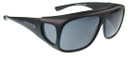 Jonathan Paul Fitovers Eyewear Large Navigator in Matte Black & Gray N002