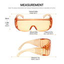 Calabria 1003 Anti Splash Safety Glasses Fitover with UV PROTECTION IN ORANGE