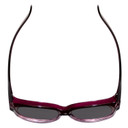 Top View of Calabria 9016 Medium/Large Polarized Fitover Sunglasses in Purple Wine Fade&Grey