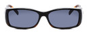 Front View of Foster Grant Unisex 60mm Fitover Sunglasses Gloss Black Tortoise Fade/Smoke Grey