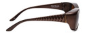 Side View of Foster Grant Solar Shield Lady 60mm Fitover Sunglasses Bronze Copper/Amber Brown