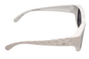 Side View of JP Jonathan Paul Beverly Womens Fitovers Sunglasses Gloss White & Polarized Grey