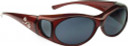 Jonathan Paul® Fitovers Eyewear Small Aurora in Claret & Gray AR003S