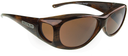 Jonathan Paul® Fitovers Eyewear Medium Lotus in Brushed-Horn & Amber LS002A