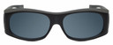 Jonathan Paul® Fitovers Eyewear Large Classic Series in Satin-Black & Gray Fl013