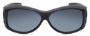 Jonathan Paul® Fitovers Eyewear Extra Large Fashion Series in Satin-Black & Gray Fl011