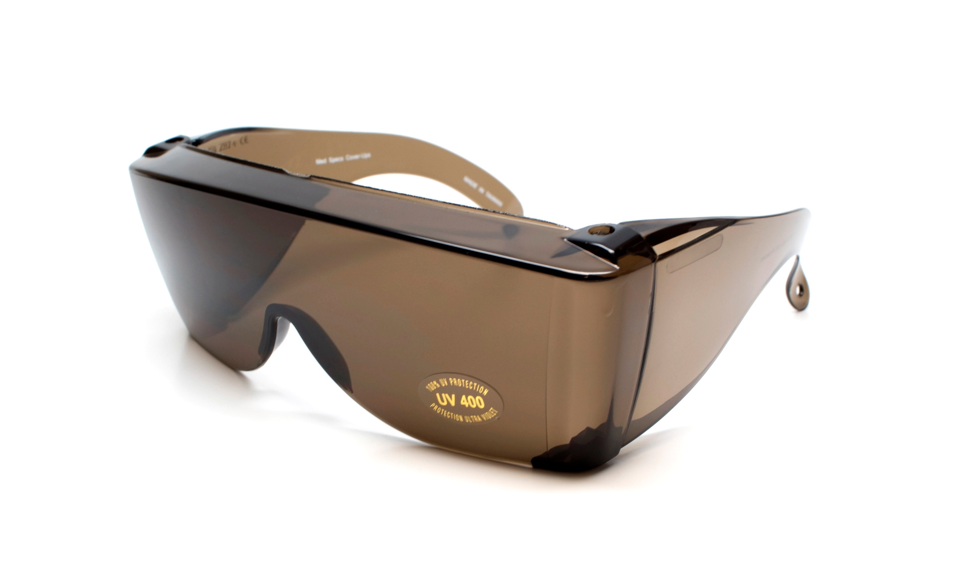 CALABRIA 6000GM Economy Fitover Safety Glasses 100%UV PROTECTION IN GREEN MIRROR
