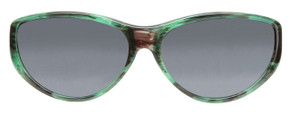 Jonathan Paul® Fitovers Eyewear Medium Chic Kitty in Emerald Demi & Gray CK005S