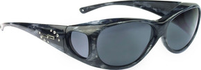 Jonathan Paul® Fitovers Eyewear Medium Lotus in Smoke-Marble with Swarovski® Crystals & Gray