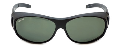 Montana Designer Fitover Sunglasses F01F in Matte Black & Polarized G15 Green Lens