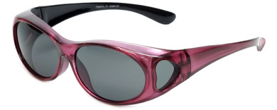 Calabria PC8866POL-CR Polarized FitOver Sunglasses Medium Size